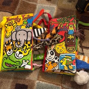 Jellycat Jungly and Pet Tails Soft Books